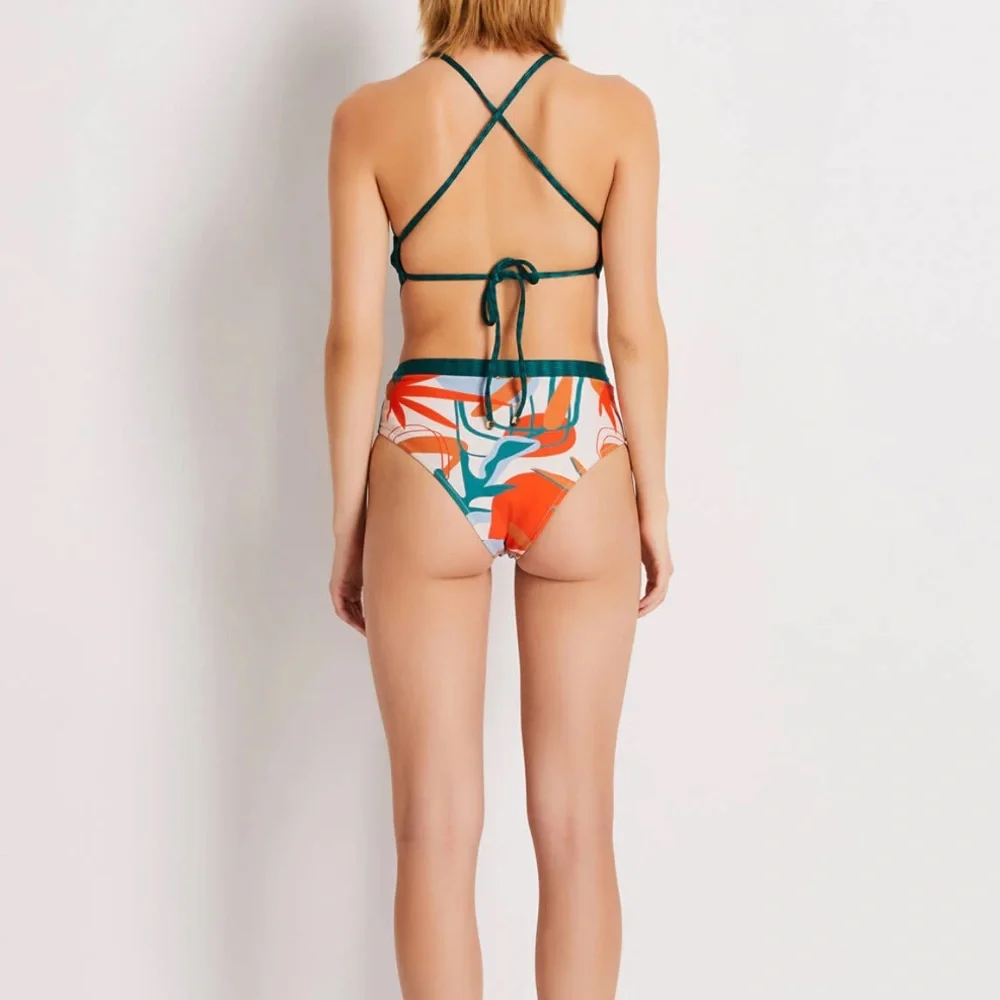 PatBO RIO Cut-Out Swimsuit, Orange, Sz S, NWT - Picture 4 of 5